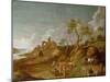 Extensive Hilly Landscape with Cattle, Sheep and Goats-Potter-Mounted Giclee Print