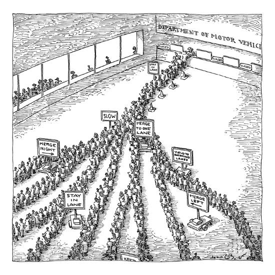 'Extensive traffic lines of people trying to get into one open booth of