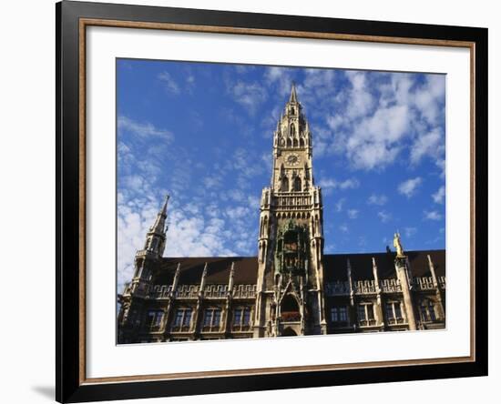 Exterior and Clock Tower of the Neues Rathaus, Munich, Bavaria, Germany-Ken Gillham-Framed Photographic Print