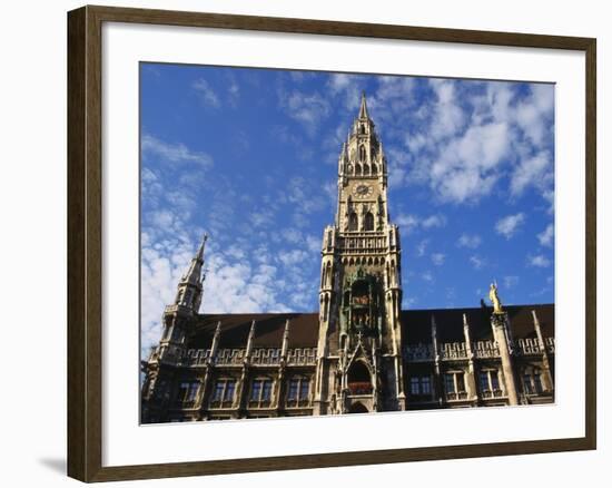 Exterior and Clock Tower of the Neues Rathaus, Munich, Bavaria, Germany-Ken Gillham-Framed Photographic Print