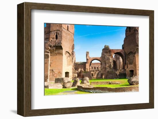 Exterior, Baths of Caracalla, UNESCO World Heritage Site, Rome, Latium (Lazio), Italy, Europe-Nico Tondini-Framed Photographic Print