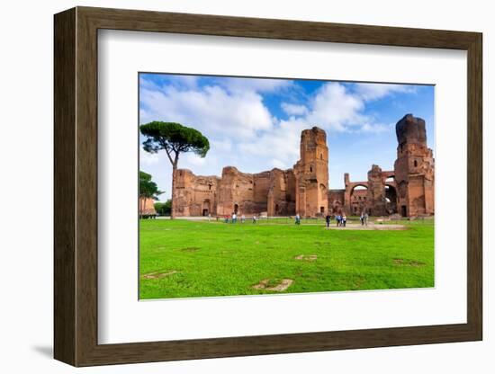 Exterior, Baths of Caracalla, UNESCO World Heritage Site, Rome, Latium (Lazio), Italy, Europe-Nico Tondini-Framed Photographic Print