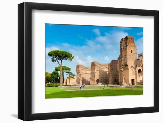 Exterior, Baths of Caracalla, UNESCO World Heritage Site, Rome, Latium (Lazio), Italy, Europe-Nico Tondini-Framed Photographic Print