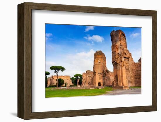 Exterior, Baths of Caracalla, UNESCO World Heritage Site, Rome, Latium (Lazio), Italy, Europe-Nico Tondini-Framed Photographic Print