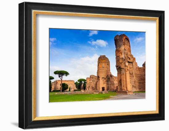Exterior, Baths of Caracalla, UNESCO World Heritage Site, Rome, Latium (Lazio), Italy, Europe-Nico Tondini-Framed Photographic Print