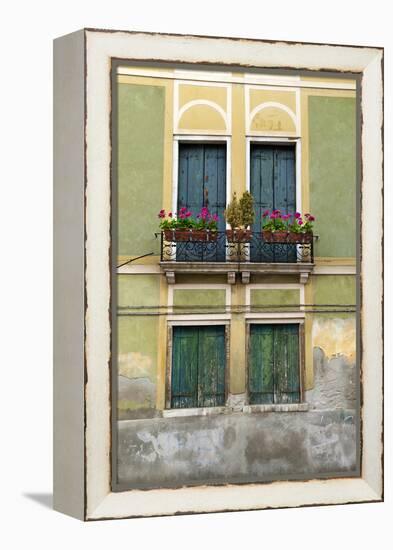 Exterior Detail of a House in Venice, Italy-David Noyes-Framed Premier Image Canvas