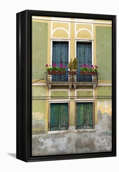 Exterior Detail of a House in Venice, Italy-David Noyes-Framed Premier Image Canvas