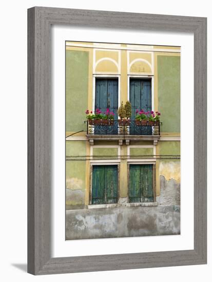 Exterior Detail of a House in Venice, Italy-David Noyes-Framed Photographic Print