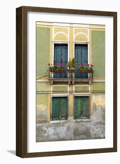 Exterior Detail of a House in Venice, Italy-David Noyes-Framed Photographic Print