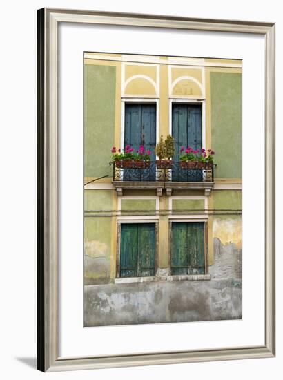 Exterior Detail of a House in Venice, Italy-David Noyes-Framed Photographic Print