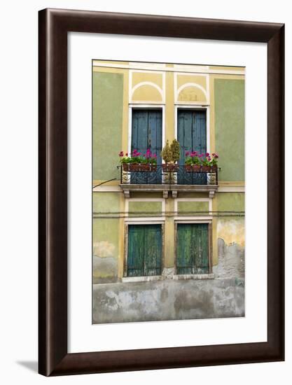 Exterior Detail of a House in Venice, Italy-David Noyes-Framed Photographic Print