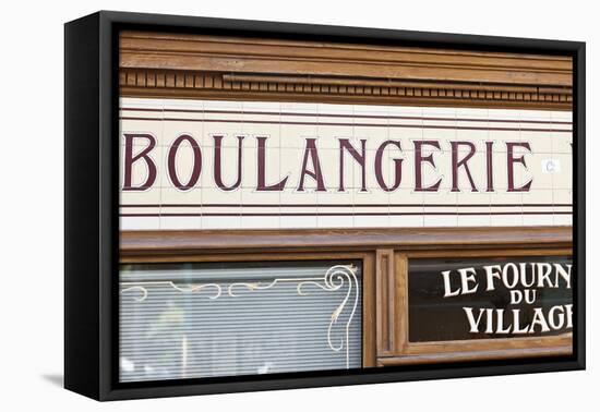Exterior Detail of Boulangerie Shopfront, Montmartre, Paris, France-Julian Castle-Framed Premier Image Canvas