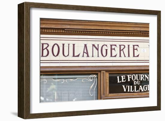 Exterior Detail of Boulangerie Shopfront, Montmartre, Paris, France-Julian Castle-Framed Photographic Print