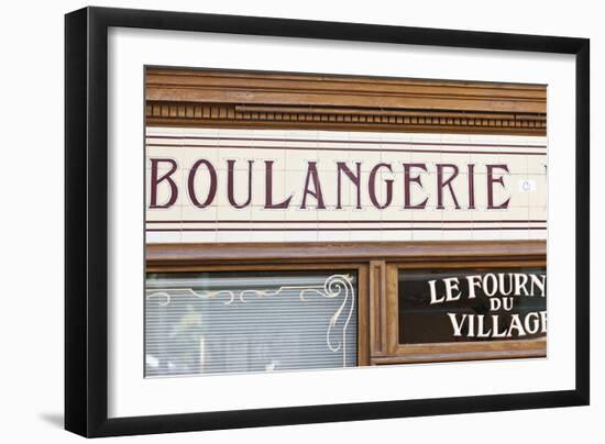 Exterior Detail of Boulangerie Shopfront, Montmartre, Paris, France-Julian Castle-Framed Photographic Print