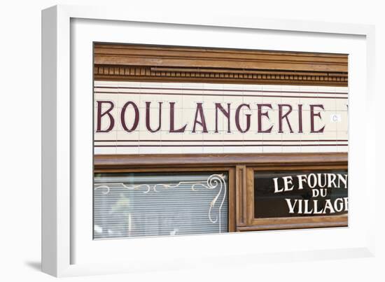 Exterior Detail of Boulangerie Shopfront, Montmartre, Paris, France-Julian Castle-Framed Photographic Print