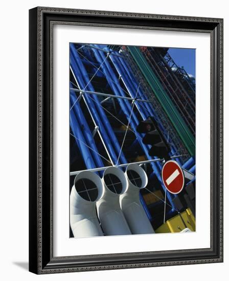 Exterior Detail of Pipes at the Pompidou Centre, Beaubourg, Paris, France, Europe-Mawson Mark-Framed Photographic Print