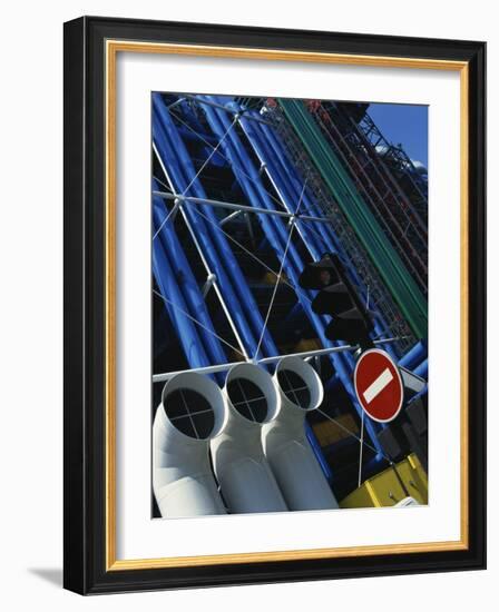 Exterior Detail of Pipes at the Pompidou Centre, Beaubourg, Paris, France, Europe-Mawson Mark-Framed Photographic Print