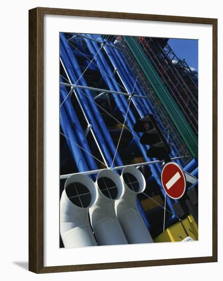 Exterior Detail of Pipes at the Pompidou Centre, Beaubourg, Paris, France, Europe-Mawson Mark-Framed Photographic Print