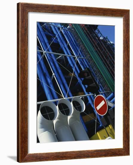 Exterior Detail of Pipes at the Pompidou Centre, Beaubourg, Paris, France, Europe-Mawson Mark-Framed Photographic Print