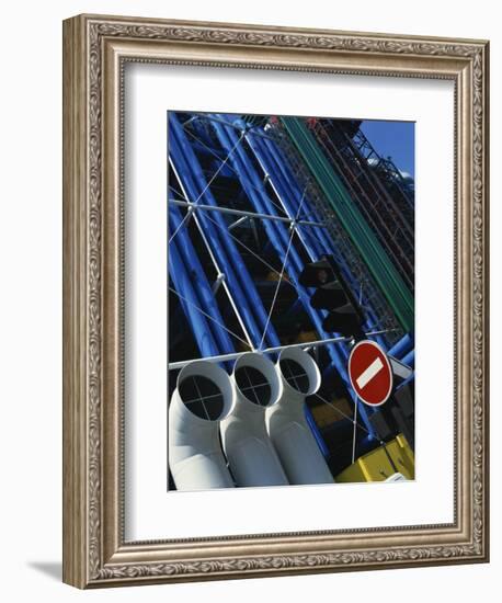 Exterior Detail of Pipes at the Pompidou Centre, Beaubourg, Paris, France, Europe-Mawson Mark-Framed Photographic Print