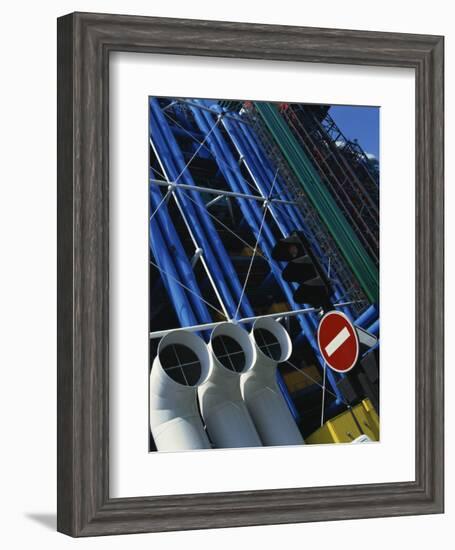 Exterior Detail of Pipes at the Pompidou Centre, Beaubourg, Paris, France, Europe-Mawson Mark-Framed Photographic Print