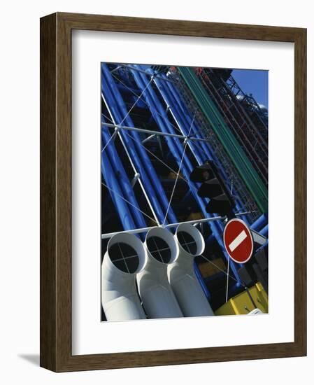 Exterior Detail of Pipes at the Pompidou Centre, Beaubourg, Paris, France, Europe-Mawson Mark-Framed Photographic Print