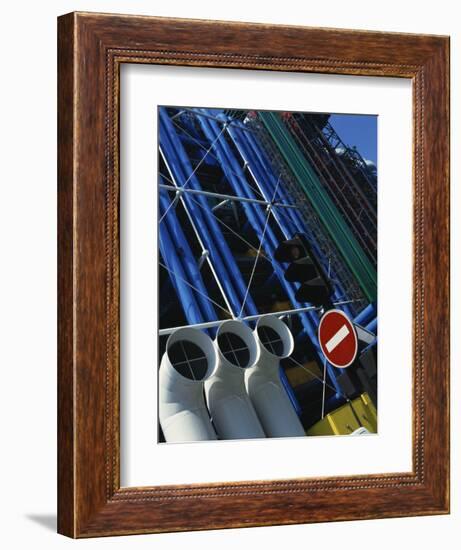 Exterior Detail of Pipes at the Pompidou Centre, Beaubourg, Paris, France, Europe-Mawson Mark-Framed Photographic Print