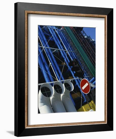 Exterior Detail of Pipes at the Pompidou Centre, Beaubourg, Paris, France, Europe-Mawson Mark-Framed Photographic Print