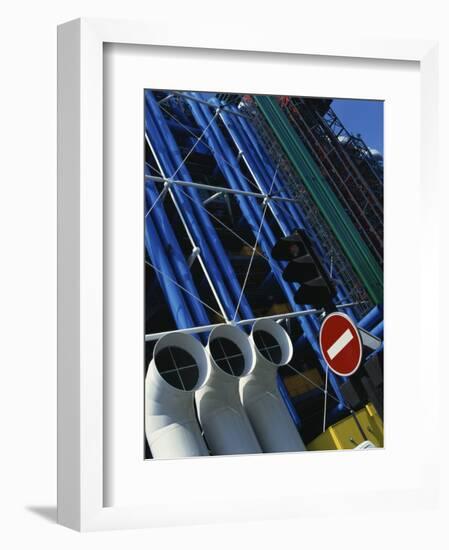 Exterior Detail of Pipes at the Pompidou Centre, Beaubourg, Paris, France, Europe-Mawson Mark-Framed Photographic Print