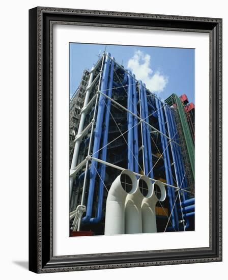 Exterior Detail of the Pompidou Centre, Beaubourg, Paris, France, Europe-Hans Peter Merten-Framed Photographic Print