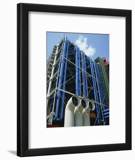 Exterior Detail of the Pompidou Centre, Beaubourg, Paris, France, Europe-Hans Peter Merten-Framed Photographic Print