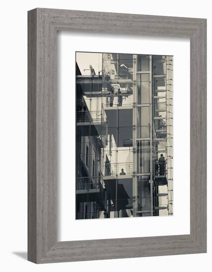 Exterior elevators at a museum, Museo Nacional Centro De Arte Reina Sofia, Atocha, Madrid, Spain-null-Framed Photographic Print