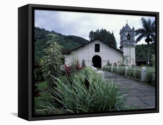 Exterior of 17th Century Catholic Church, Orosi, Costa Rica-Scott T. Smith-Framed Premier Image Canvas