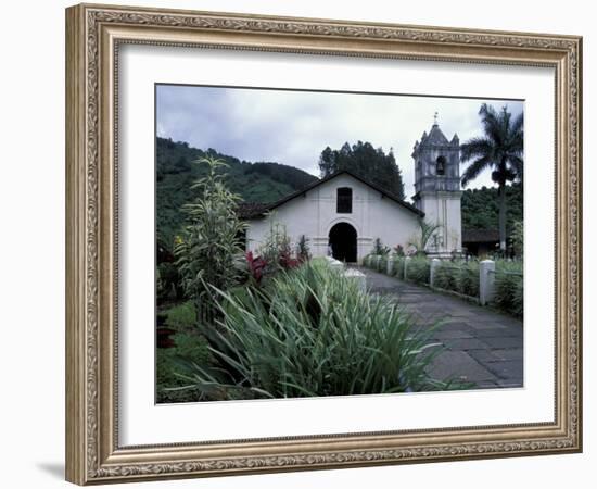 Exterior of 17th Century Catholic Church, Orosi, Costa Rica-Scott T. Smith-Framed Photographic Print