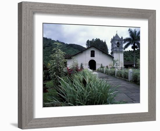 Exterior of 17th Century Catholic Church, Orosi, Costa Rica-Scott T. Smith-Framed Photographic Print