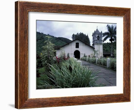 Exterior of 17th Century Catholic Church, Orosi, Costa Rica-Scott T. Smith-Framed Photographic Print