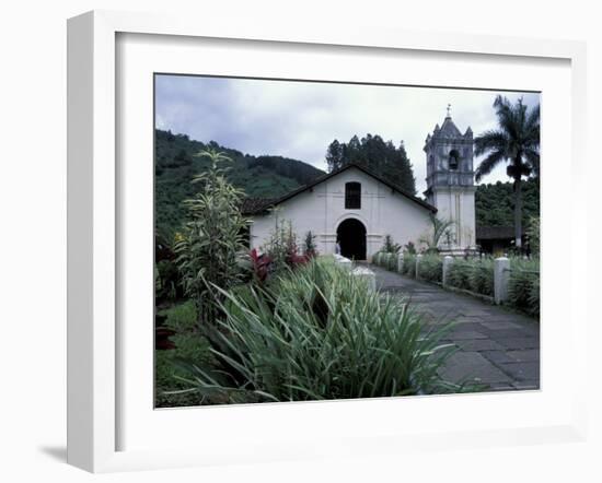 Exterior of 17th Century Catholic Church, Orosi, Costa Rica-Scott T. Smith-Framed Photographic Print