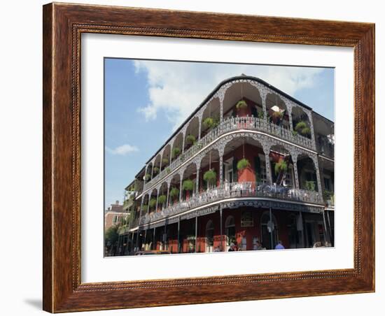 Exterior of a Building with Balconies, French Quarter Architecture, New Orleans, Louisiana, USA-Alison Wright-Framed Photographic Print