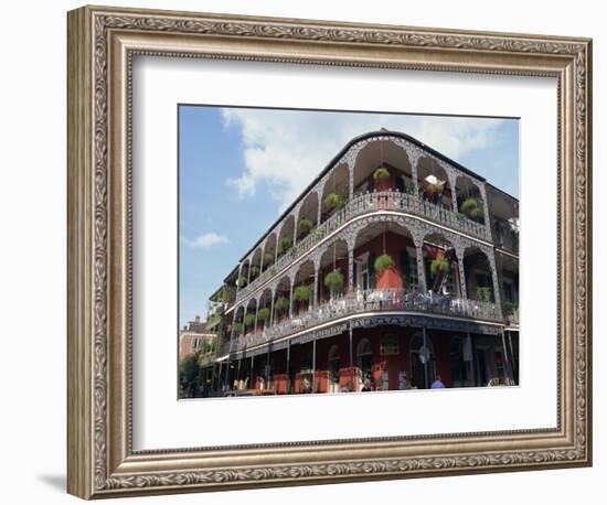 Exterior of a Building with Balconies, French Quarter Architecture, New Orleans, Louisiana, USA-Alison Wright-Framed Photographic Print