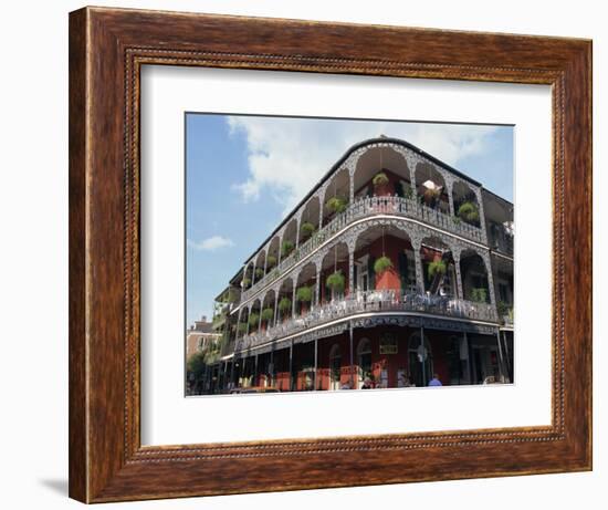 Exterior of a Building with Balconies, French Quarter Architecture, New Orleans, Louisiana, USA-Alison Wright-Framed Photographic Print