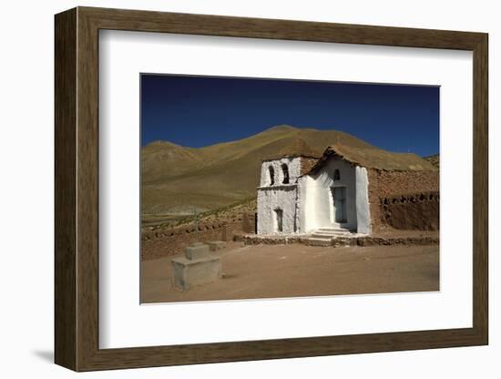 Exterior of a Small Church in Arid Landscape Near Al Tatio Geysers, Atacama Desert, Chile-Mark Chivers-Framed Photographic Print