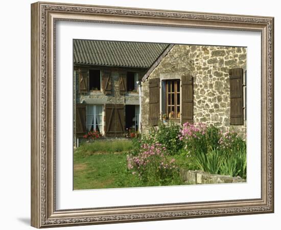 Exterior of a Village House at Wallers Trelon in Picardie, France, Europe-Michael Busselle-Framed Photographic Print