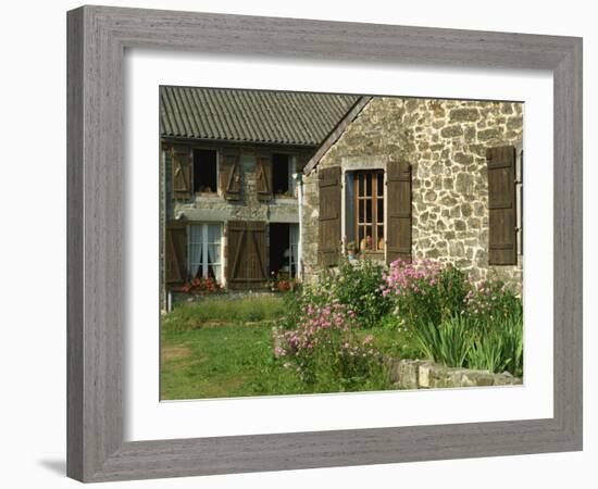 Exterior of a Village House at Wallers Trelon in Picardie, France, Europe-Michael Busselle-Framed Photographic Print