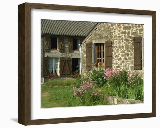 Exterior of a Village House at Wallers Trelon in Picardie, France, Europe-Michael Busselle-Framed Photographic Print