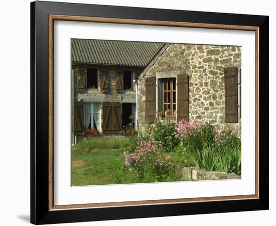 Exterior of a Village House at Wallers Trelon in Picardie, France, Europe-Michael Busselle-Framed Photographic Print