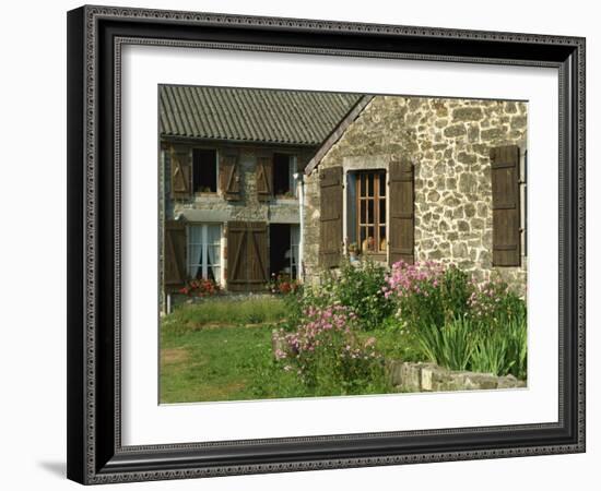 Exterior of a Village House at Wallers Trelon in Picardie, France, Europe-Michael Busselle-Framed Photographic Print