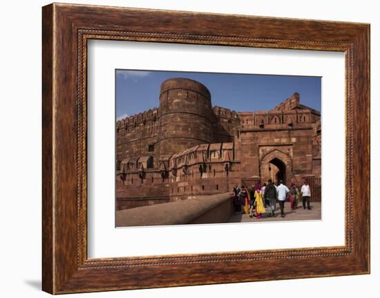 Exterior of Agra Fort, UNESCO World Heritage Site, Agra, Uttar Pradesh, India, Asia-Ben Pipe-Framed Photographic Print