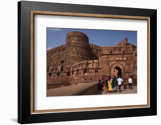 Exterior of Agra Fort, UNESCO World Heritage Site, Agra, Uttar Pradesh, India, Asia-Ben Pipe-Framed Photographic Print