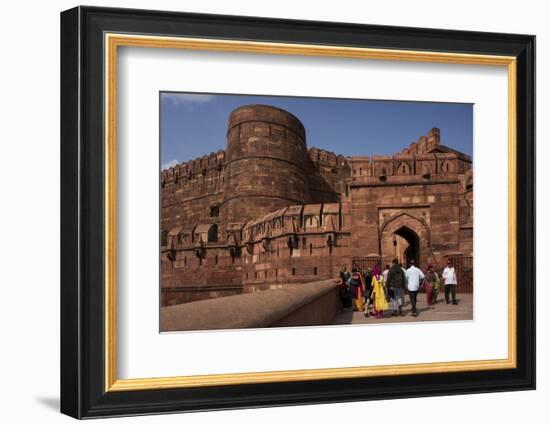 Exterior of Agra Fort, UNESCO World Heritage Site, Agra, Uttar Pradesh, India, Asia-Ben Pipe-Framed Photographic Print