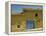 Exterior of an Adobe House with a Tile Roof and Blue Door, Salamanca, Castile Leon, Spain-Michael Busselle-Framed Premier Image Canvas